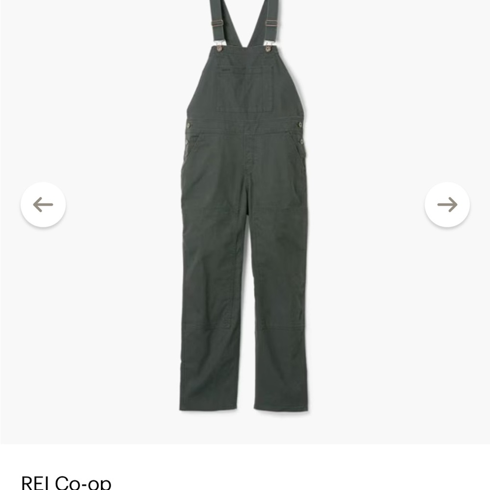 REI Olive Green Jumpsuit with Adjustable Straps - Picture 4 of 9